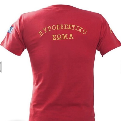 T shirt of seasonal firefighter new with embroidery