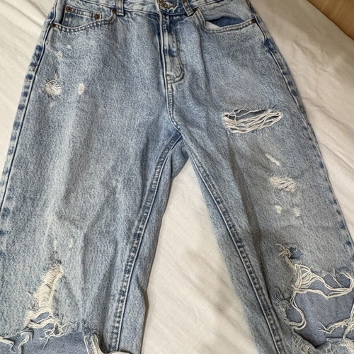 Pull & Bear jeans used with rips, size S 36 8, blue