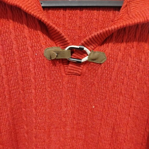 Massimo Dutti Autumn cotton sweater, red pink, XL