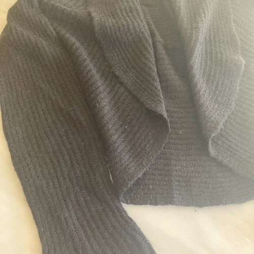 Benetton short cardigan black knitted like new