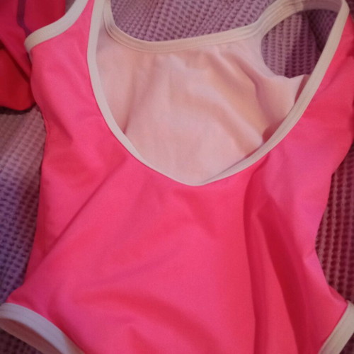 Pink one-piece swimsuit like new for girls aged 4-5