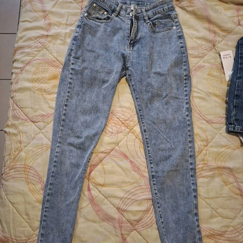 Skinny fit elastic acid wash jeans new, size M 38 10