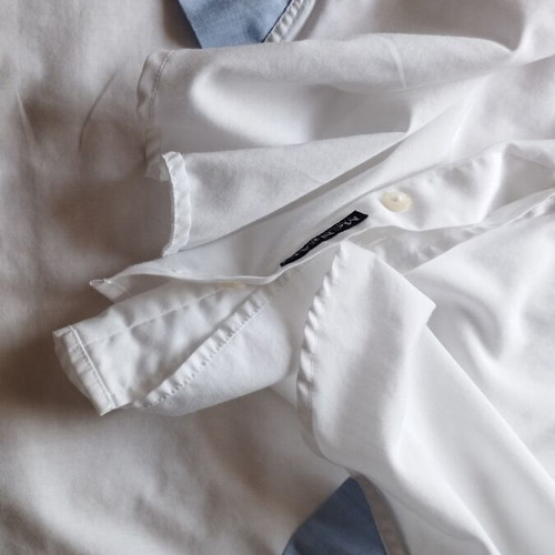 McNeal men's white dress shirt L, regular fit, cotton, easy iron