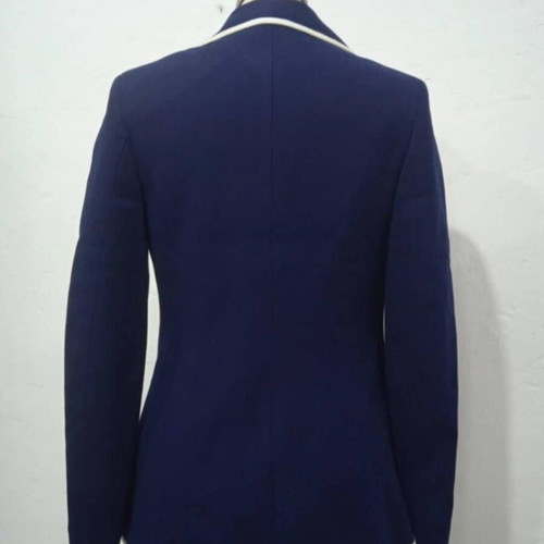 Vintage wool winter jacket 70s blue, new, DIAMANTIDIS