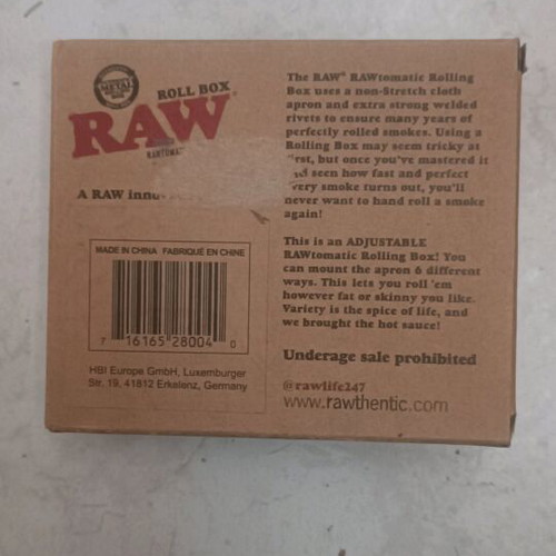 Raw rolling box new for hand-rolled cigarettes