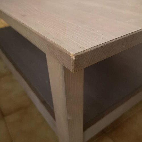 Hemnes IKEA coffee table, light brown pine wood