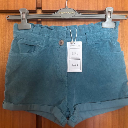 Orchestra turquoise corduroy girls shorts new for 12 years
