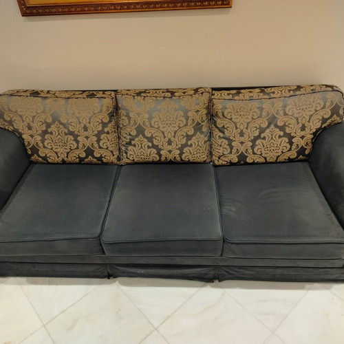 Sofas used, Italian origin, three-seater and two-seater set