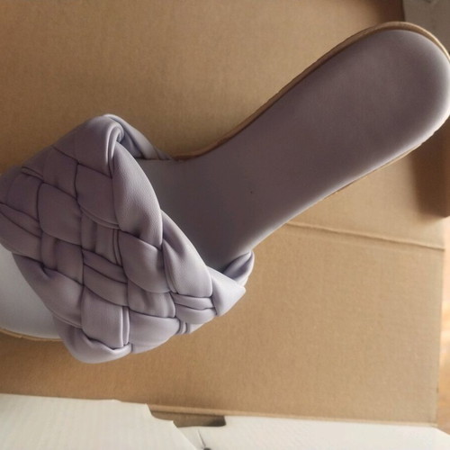 Women's platform slippers like new, purple, size 36