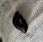 Round black hat adjustable size like new