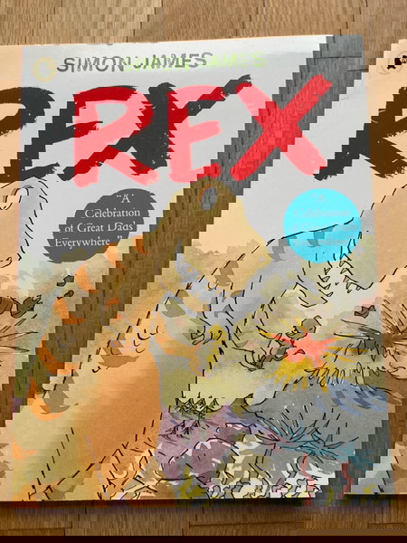simon James REX - book about dinosaurs in English