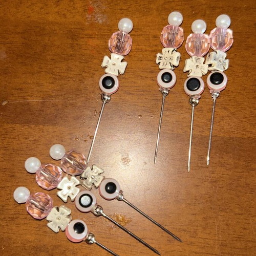 Set of 95 pink girl baptism pins new
