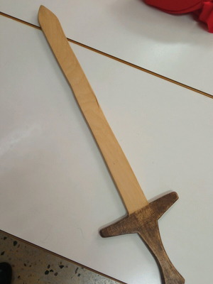 Wooden handmade sword like new
