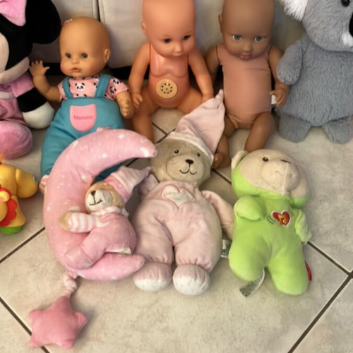 Mega Pack of Baby Toys and Stuffed Animals used, Fisher-Price, Mothercare, Nenuco