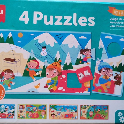 Children's puzzle used, set of 4