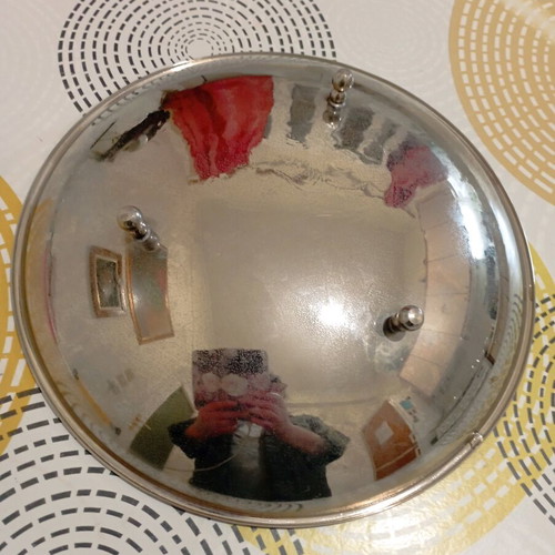 Vintage serving platter with 25K Delux gold design used