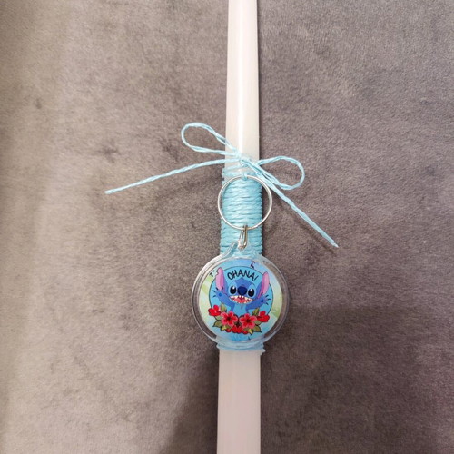 Stitch Candle 25cm new with Ohana keychain