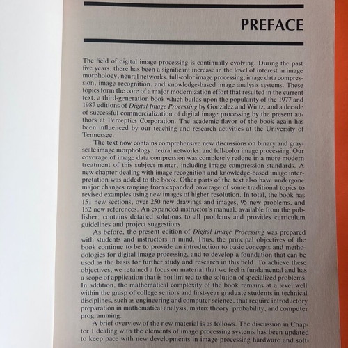 Digital Image Processing book like new, English