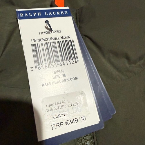 Polo Ralph Lauren jacket new, size M, green