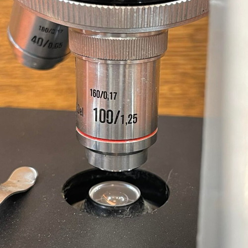 Vintage Eschenbach 3462 Microscope with Olympus P10X lens used
