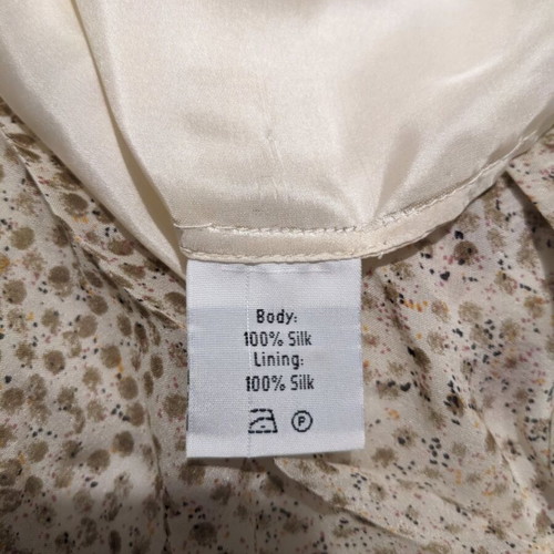 Raoul silk dress like new with floral print and collar
