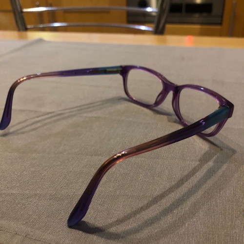 Moritz children's eyeglasses used, plastic, purple color