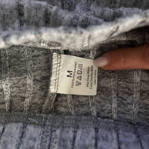 Women's shorts and blouse set like new, black and gray