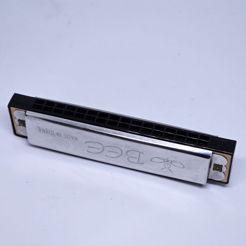 Bee harmonica with metal cover new