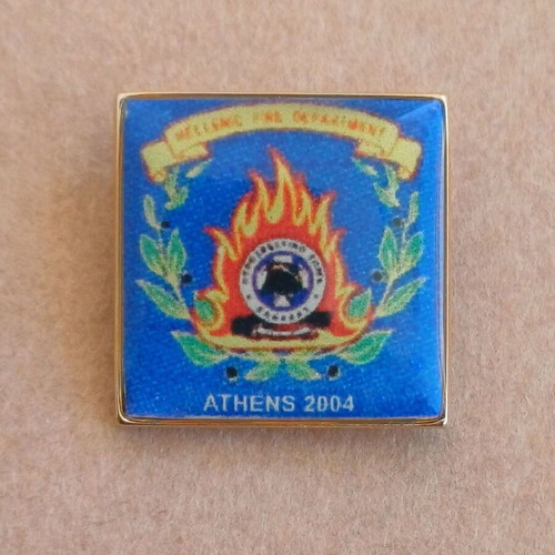 Athens 2004 Olympic Games Fire Department Pin like new