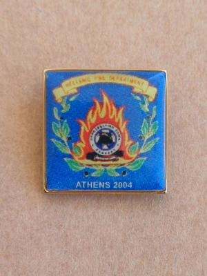 Athens 2004 Olympic Games Fire Department Pin like new