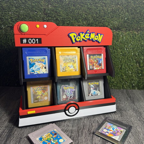 Pokémon Pokédex Display Stand 3D printed για Game Boy κασέτες