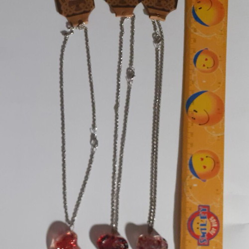 Pendant set of 6 handmade with resin and various materials
