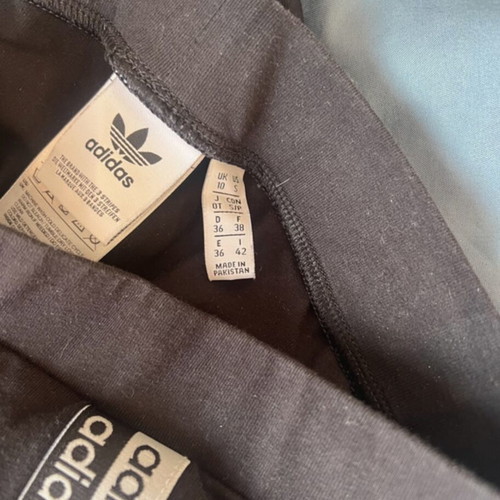 Adidas leggings black like new, elastic cotton, size S