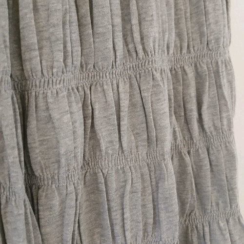 Grey Nef Nef cotton skirt like new with gathers and grosgrain ribbon