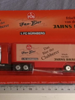 Truck Trailer H0 Scale Fan Bier Beer Advertisement FC NURNBERG new
