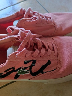 Lacoste shoes size 44.5 pink like new