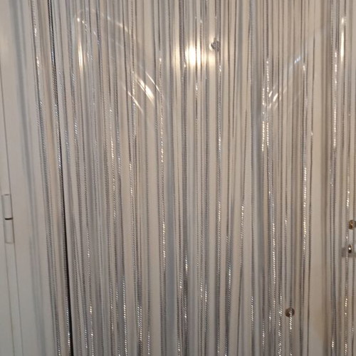 Figure curtain silver, new, 89 cm width and 2.5 m length