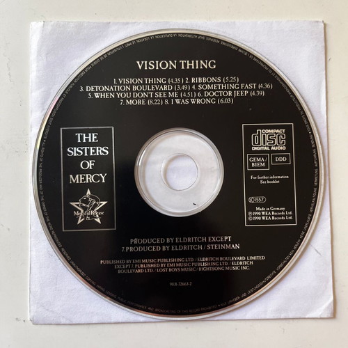 The Sisters of Mercy Vision Thing CD used, rock