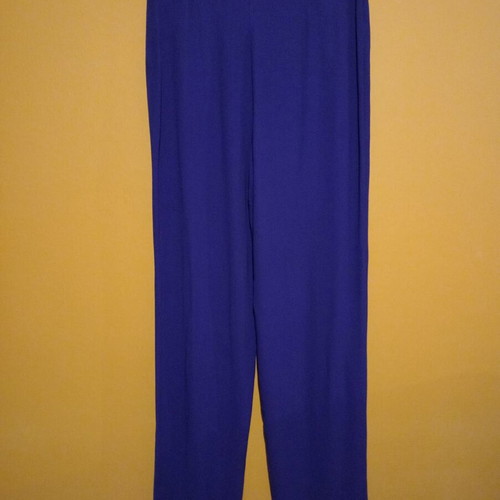 Ethimo Collezione high-waist viscose pants, vintage mid 90's, blue-purple