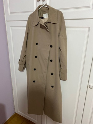 H&M trench coat like new, beige, size S