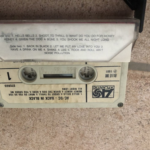 Cassette tapes used, 3 pieces Motley Crew AC/DC Highway