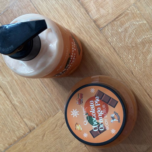 Quickgel Chocolate Orange Pie body cream and scrub new