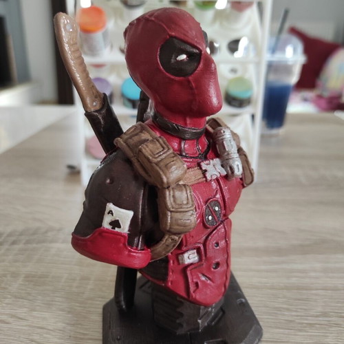 Φιγούρα Deadpool καινούργια, χειροποίητη με 3D printer και ζωγραφισμένη