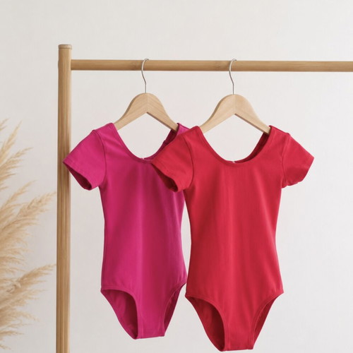 Total Dancewear ballet leotards girls XS red and pink new