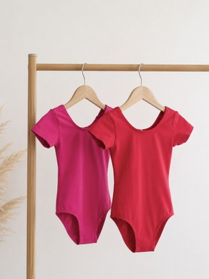 Total Dancewear ballet leotards girls XS red and pink new