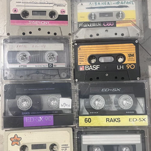 Vintage Audio Cassette Collection used, 40 pieces BASF Sony RAKS