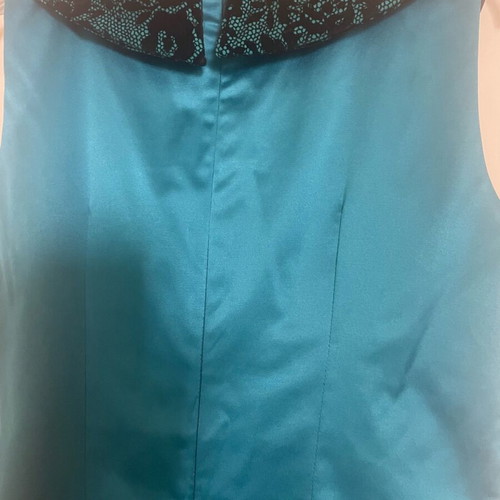Handmade dress like new, winter, deep turquoise, size M