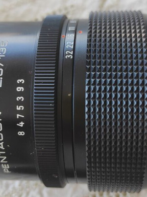 Pentacon lens with case, like new