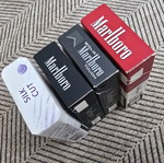 Marlboro and Silk Cut 4 empty packs like new