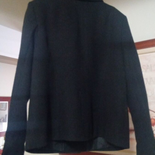 Suede jacket black used size L/XL